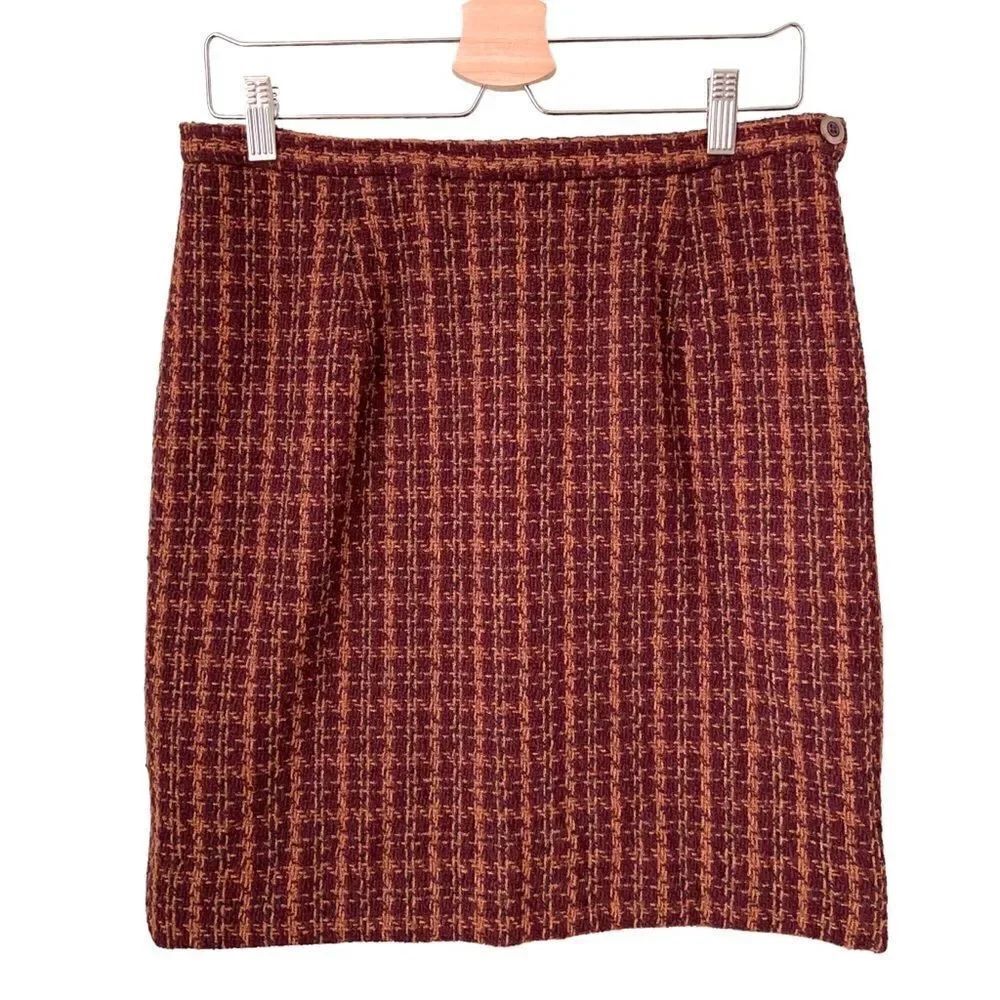 Vintage Rena Rowan for Seville Tweed Style Mini Skirt in Size 10